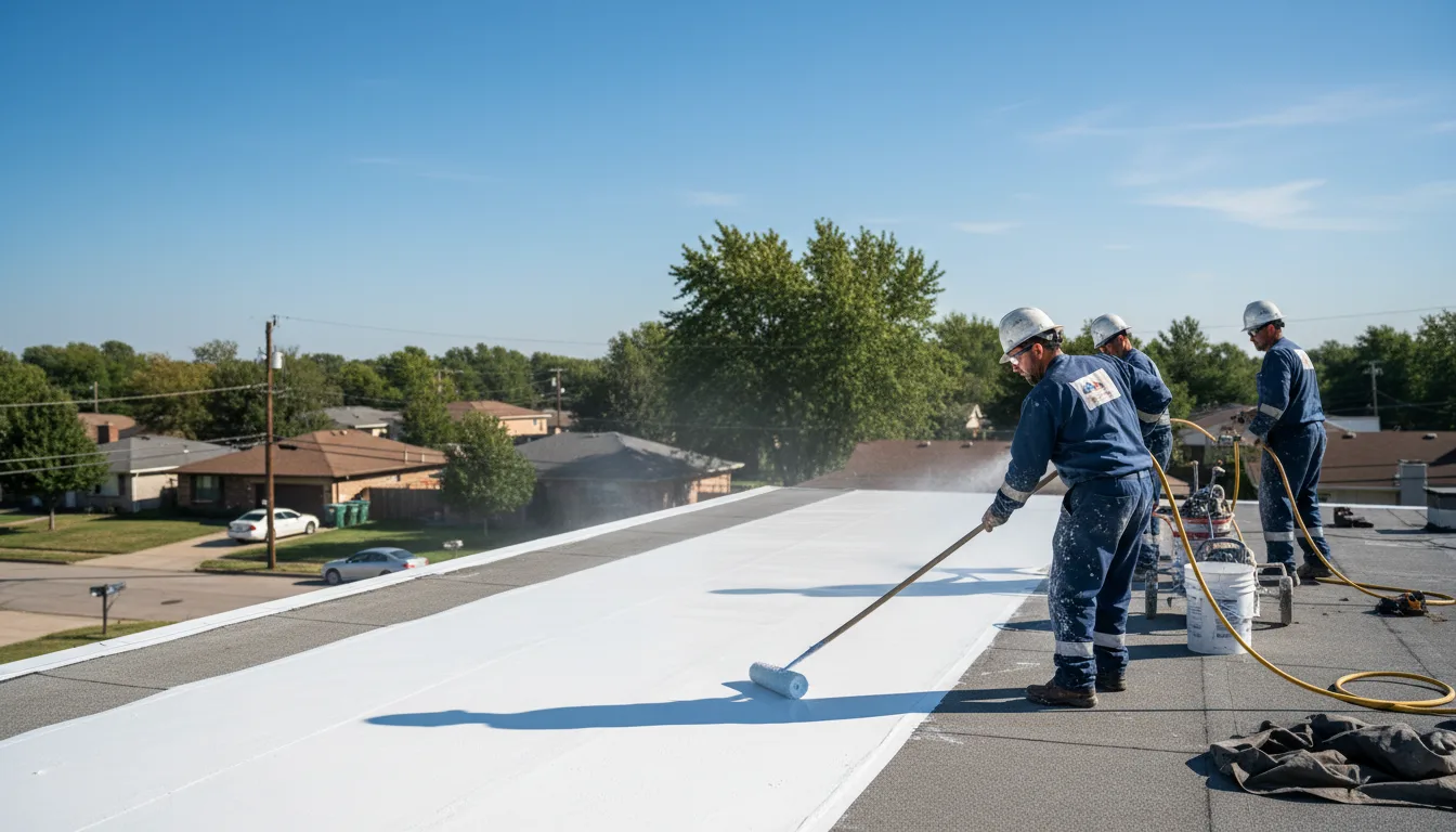 Commercial roof coating in Gaastra, MI near me